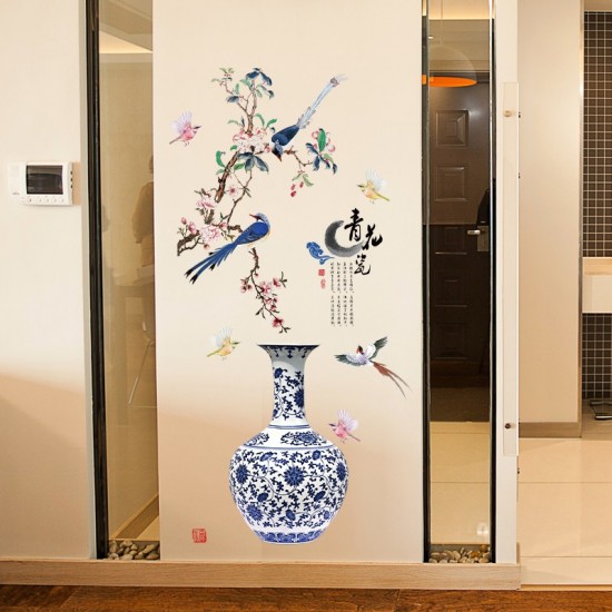 Sticker decorativ, Vaza cu flori, 137 cm, 760STK Sticker decorativ, Vaza cu flori, 137 cm, 760STK