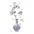 Sticker decorativ, Vaza cu flori, 137 cm, 760STK