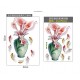 Sticker decorativ, Vaza cu flori, 65 cm, 814STK