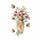 Sticker decorativ, Vaza cu flori, 67 cm, 812STK