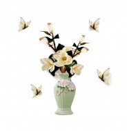 Sticker decorativ, Vaza cu flori, 75 cm, 815STK Sticker decorativ, Vaza cu flori, 75 cm, 815STK