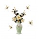Sticker decorativ, Vaza cu flori, 75 cm, 815STK Sticker decorativ, Vaza cu flori, 75 cm, 815STK