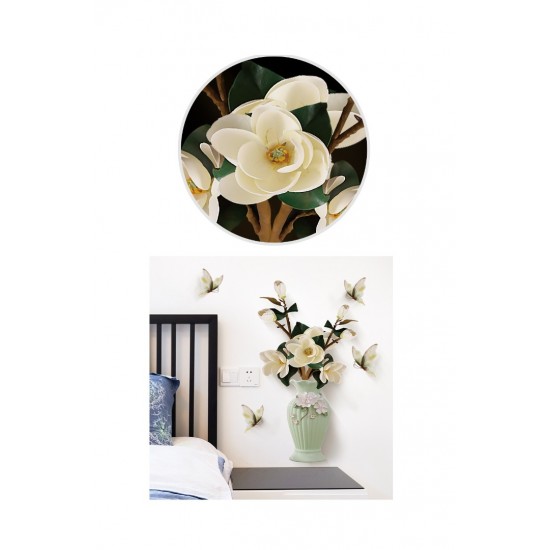 Sticker decorativ, Vaza cu flori, 75 cm, 815STK Sticker decorativ, Vaza cu flori, 75 cm, 815STK