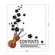 Sticker decorativ, Vioara, 75 cm, 809STK Sticker decorativ, Vioara, 75 cm, 809STK