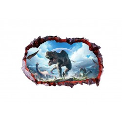 Sticker decorativ cu Dinozauri, 85 cm, 4204ST-1 Sticker decorativ cu Dinozauri, 85 cm, 4204ST-1