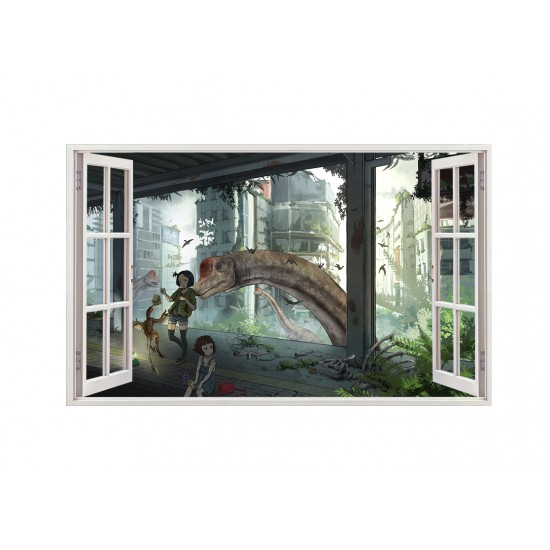 Sticker decorativ cu Dinozauri, 85 cm, 4234ST Sticker decorativ cu Dinozauri, 85 cm, 4234ST