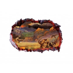 Sticker decorativ cu Dinozauri, 85 cm, 4236ST-1 Sticker decorativ cu Dinozauri, 85 cm, 4236ST-1