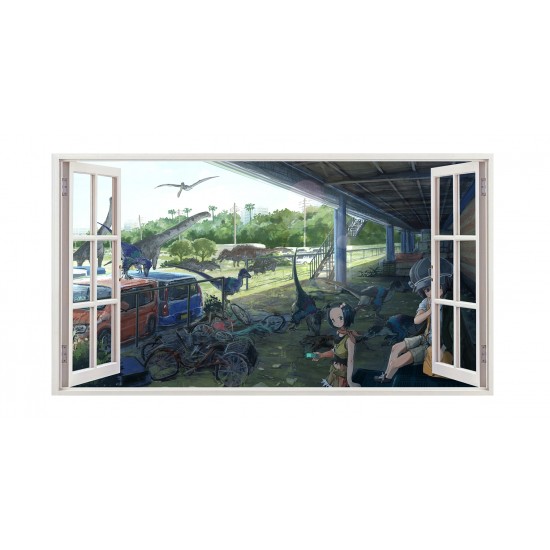Sticker decorativ cu Dinozauri, 85 cm, 4243ST