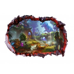 Sticker decorativ cu Dinozauri, 85 cm, 4256ST-1 Sticker decorativ cu Dinozauri, 85 cm, 4256ST-1