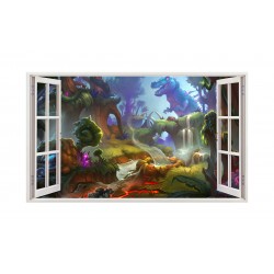 Sticker decorativ cu Dinozauri, 85 cm, 4256ST Sticker decorativ cu Dinozauri, 85 cm, 4256ST