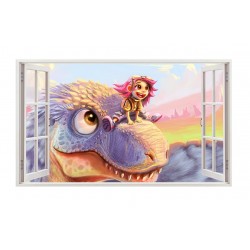 Sticker decorativ cu Dinozauri, 85 cm, 4258ST Sticker decorativ cu Dinozauri, 85 cm, 4258ST