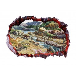 Sticker decorativ cu Dinozauri, 85 cm, 4277ST-1 Sticker decorativ cu Dinozauri, 85 cm, 4277ST-1