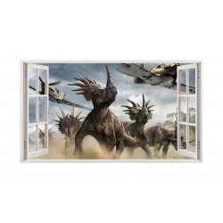 Sticker decorativ cu Dinozauri, 85 cm, 4282ST Sticker decorativ cu Dinozauri, 85 cm, 4282ST