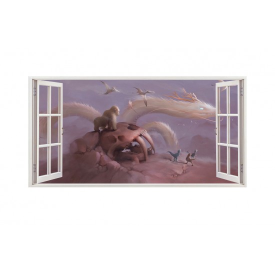 Sticker decorativ cu Dinozauri, 85 cm, 4305ST Sticker decorativ cu Dinozauri, 85 cm, 4305ST
