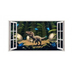 Sticker decorativ cu Dinozauri, 85 cm, 4326ST Sticker decorativ cu Dinozauri, 85 cm, 4326ST