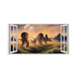 Sticker decorativ cu Dinozauri, 85 cm, 4339ST Sticker decorativ cu Dinozauri, 85 cm, 4339ST