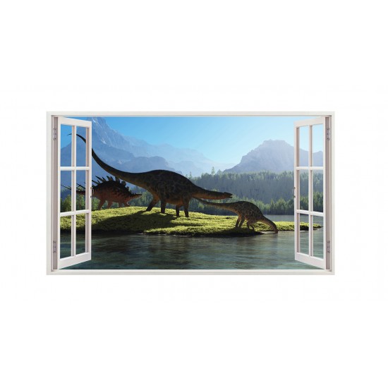 Sticker decorativ cu Dinozauri, 85 cm, 4358ST Sticker decorativ cu Dinozauri, 85 cm, 4358ST