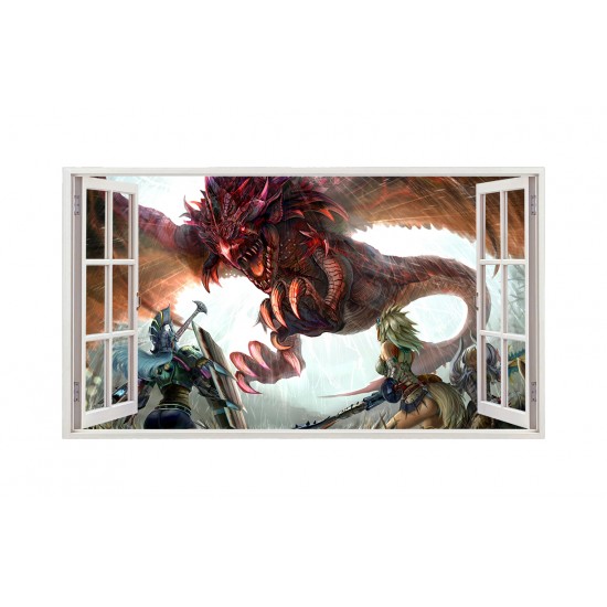 Sticker decorativ cu Dinozauri, 85 cm, 4378ST Sticker decorativ cu Dinozauri, 85 cm, 4378ST