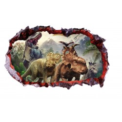 Sticker decorativ cu Dinozauri, 85 cm, 4387ST-1 Sticker decorativ cu Dinozauri, 85 cm, 4387ST-1