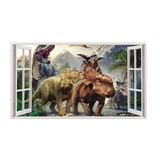 Sticker decorativ cu Dinozauri, 85 cm, 4387ST Sticker decorativ cu Dinozauri, 85 cm, 4387ST