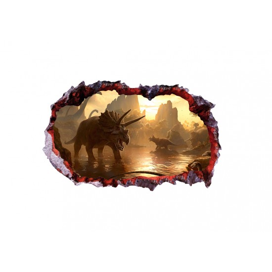 Sticker decorativ cu Dinozauri, 85 cm, 4390ST-1 Sticker decorativ cu Dinozauri, 85 cm, 4390ST-1