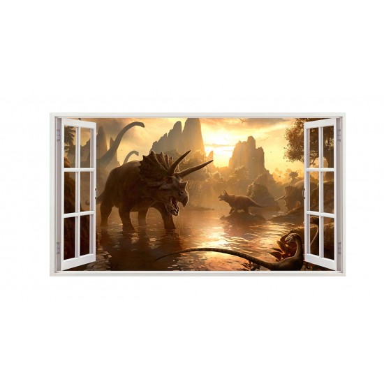 Sticker decorativ cu Dinozauri, 85 cm, 4390ST Sticker decorativ cu Dinozauri, 85 cm, 4390ST