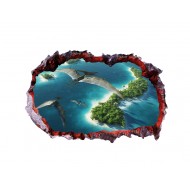Sticker decorativ cu Dinozauri, 85 cm, 4392ST-1 Sticker decorativ cu Dinozauri, 85 cm, 4392ST-1