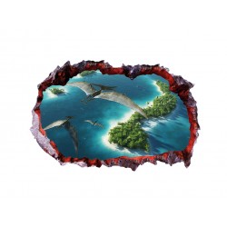 Sticker decorativ cu Dinozauri, 85 cm, 4392ST-1 Sticker decorativ cu Dinozauri, 85 cm, 4392ST-1