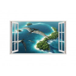 Sticker decorativ cu Dinozauri, 85 cm, 4392ST Sticker decorativ cu Dinozauri, 85 cm, 4392ST