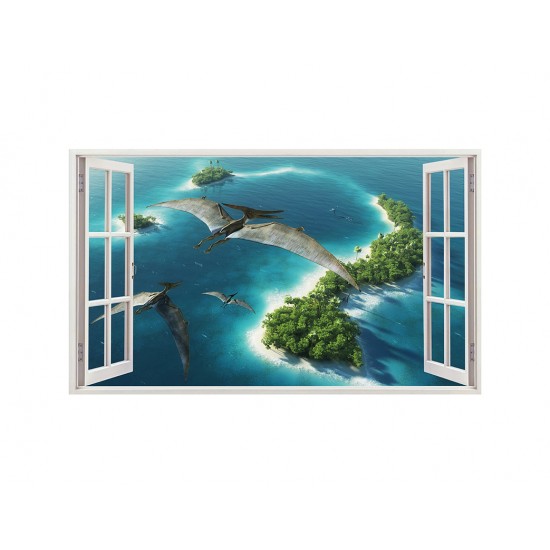 Sticker decorativ cu Dinozauri, 85 cm, 4392ST Sticker decorativ cu Dinozauri, 85 cm, 4392ST