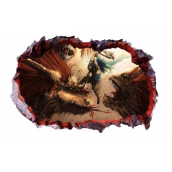 Sticker decorativ cu Dinozauri, 85 cm, 4395ST-1 Sticker decorativ cu Dinozauri, 85 cm, 4395ST-1