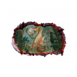 Sticker decorativ cu Dinozauri, 85 cm, 4434ST-1 Sticker decorativ cu Dinozauri, 85 cm, 4434ST-1