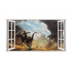 Sticker decorativ cu Dinozauri, 85 cm, 4436ST Sticker decorativ cu Dinozauri, 85 cm, 4436ST