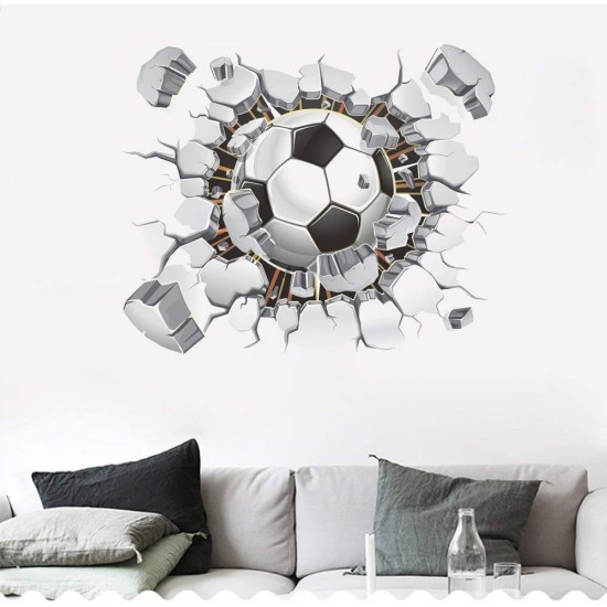 Sticker decorativ cu Fotbal, 60 cm, 1124STK