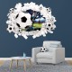 Sticker decorativ cu Fotbal, 70 cm, 1129STK
