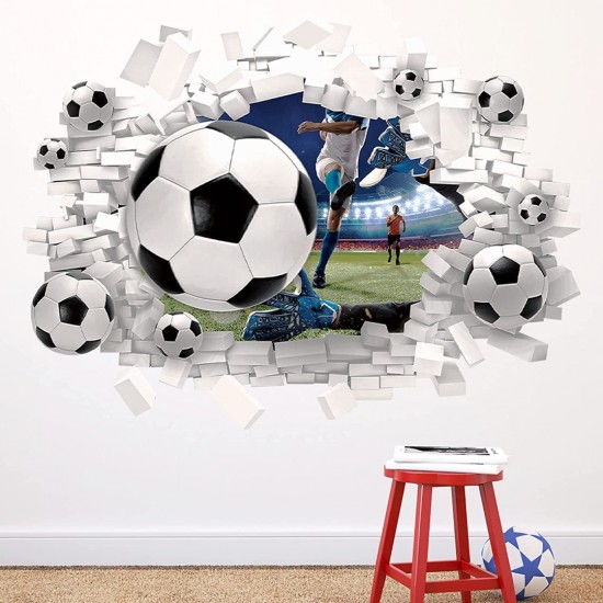 Sticker decorativ cu Fotbal, 70 cm, 1129STK