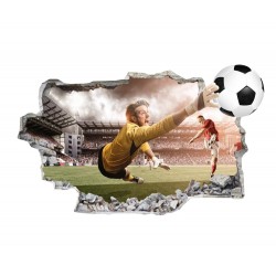 Sticker decorativ cu Fotbal, 80 cm, 1127STK