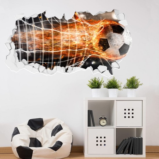 Sticker decorativ cu Fotbal, 85 cm, 1125STK
