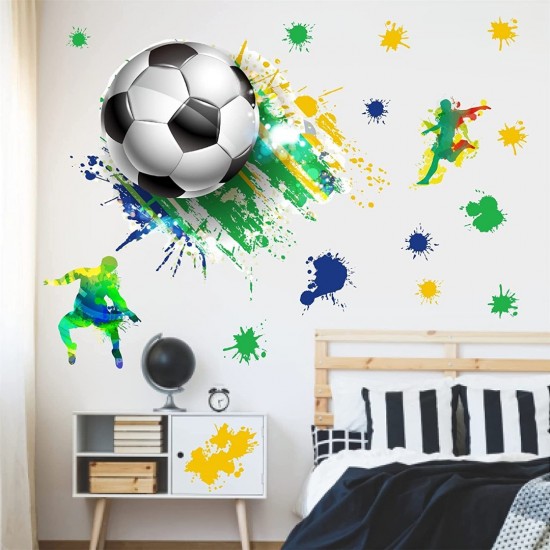 Sticker decorativ cu Fotbal, 90 cm, 1123STK Sticker decorativ cu Fotbal, 90 cm, 1123STK