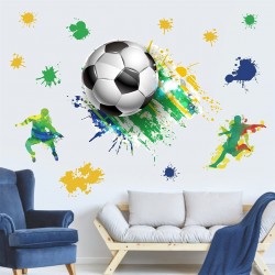 Sticker decorativ cu Fotbal, 90 cm, 1123STK
