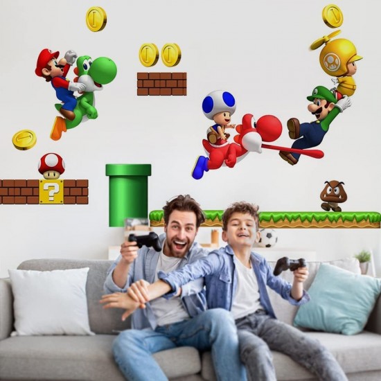 Sticker decorativ cu Mario, 100 cm, 1104STK Sticker decorativ cu Mario, 100 cm, 1104STK