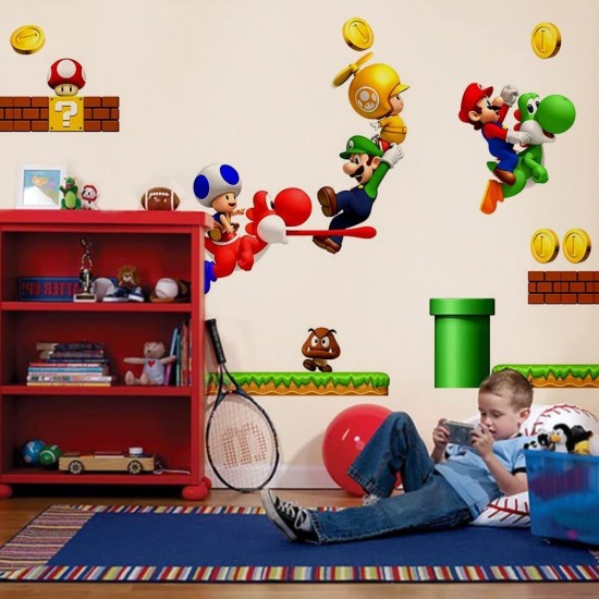 Sticker decorativ cu Mario, 100 cm, 1104STK Sticker decorativ cu Mario, 100 cm, 1104STK