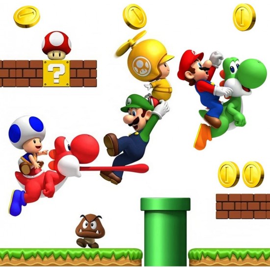 Sticker decorativ cu Mario, 100 cm, 1104STK Sticker decorativ cu Mario, 100 cm, 1104STK