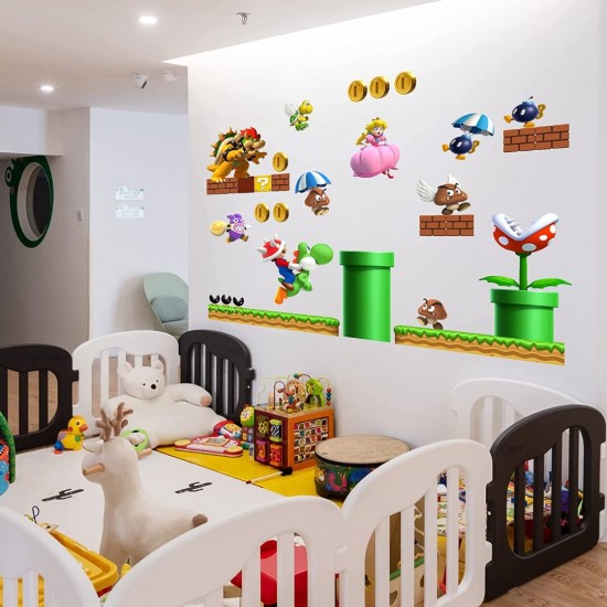 Sticker decorativ cu Mario, 110 cm, 1101STK