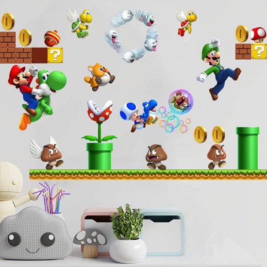 Sticker decorativ cu Mario, 110 cm, 1112STK Sticker decorativ cu Mario, 110 cm, 1112STK