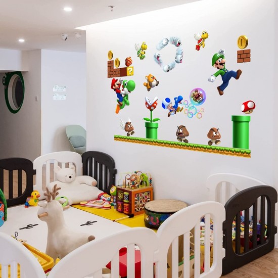 Sticker decorativ cu Mario, 110 cm, 1112STK Sticker decorativ cu Mario, 110 cm, 1112STK