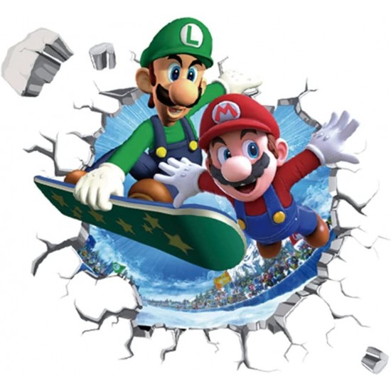 Sticker decorativ cu Mario, 50 cm, 1102STK Sticker decorativ cu Mario, 50 cm, 1102STK