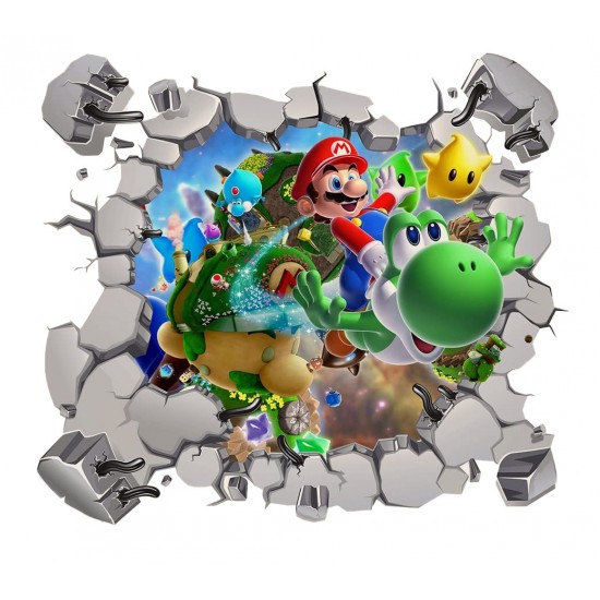 Sticker decorativ cu Mario, 60 cm, 1110STK Sticker decorativ cu Mario, 60 cm, 1110STK