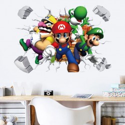Sticker decorativ cu Mario, 70 cm, 1107STK