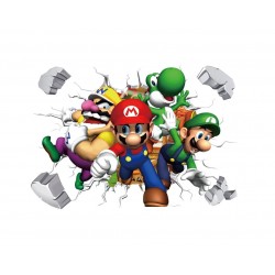 Sticker decorativ cu Mario, 70 cm, 1107STK